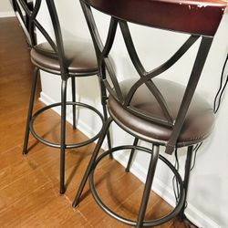2-pc. Kitchen Counter Swivel Bar Stool Set