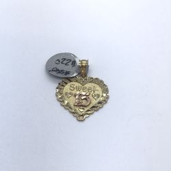 New Gold Heart Pendant 