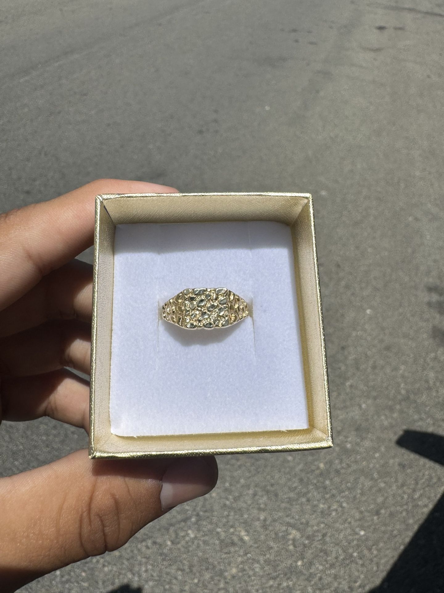 14k Gold Nugget Ring
