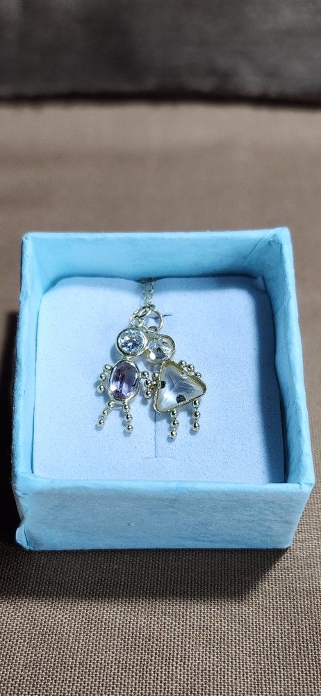 Boy And Girl Charm Necklace 14 Karat Gold
