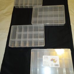 Four 17-Compartment Organizers by Bead Landing at Michaels 