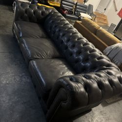 Leather Charleston Couch 
