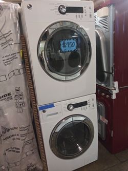 GE 24 in front load washer and dryer set like new with 4 months warranty