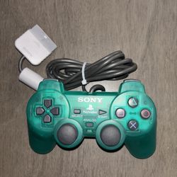 Playstation2 Dual Shock2 Emerald Green clear Sony PS2 Official Controller