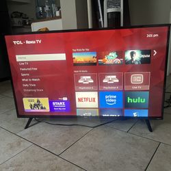 50 Inch 4K Roku TCL Smart TV