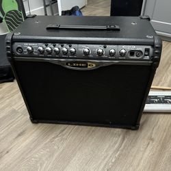 Line 6 Spider ll Amp - 75 Watts w/ 3 Cry Baby pedal, footswitch, & stereo headphone amplifier