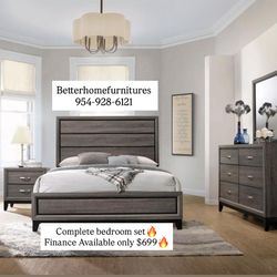 New Complete Bedroom Set- Free Mattress Available