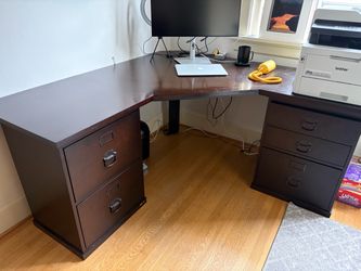 Pottery Barn office corner desk