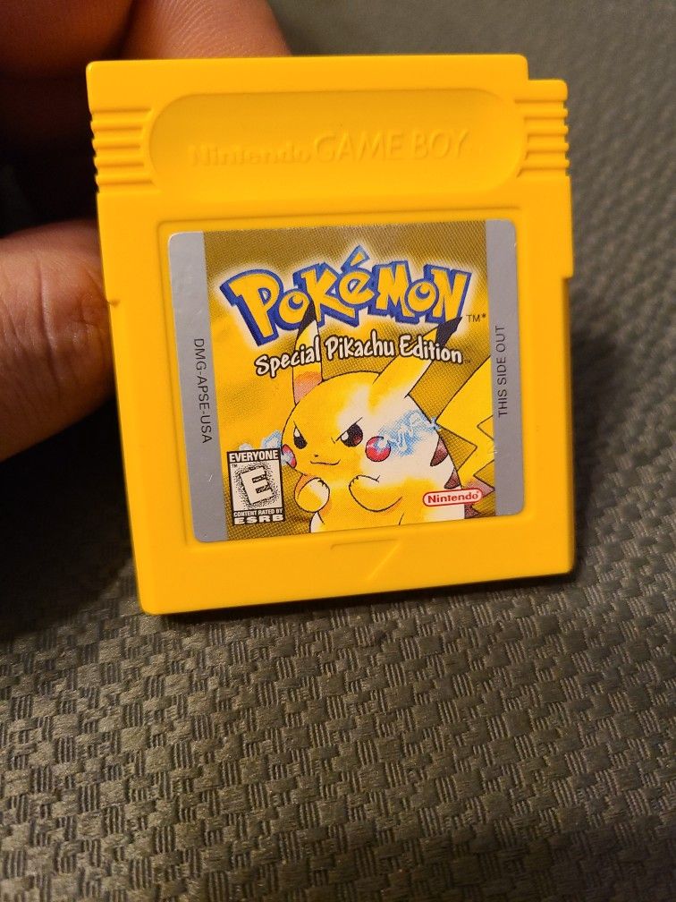 Pokemon Yellow Version For The Gameboy