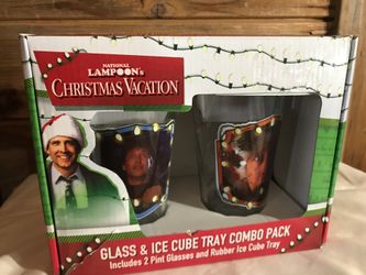 National Lampoons Vacation Pint Glass and ice cube tray combo NIB