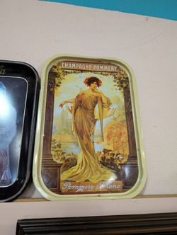 Vintage Champagne Pommery Serving Tray Nouveau Advertising Collectible France