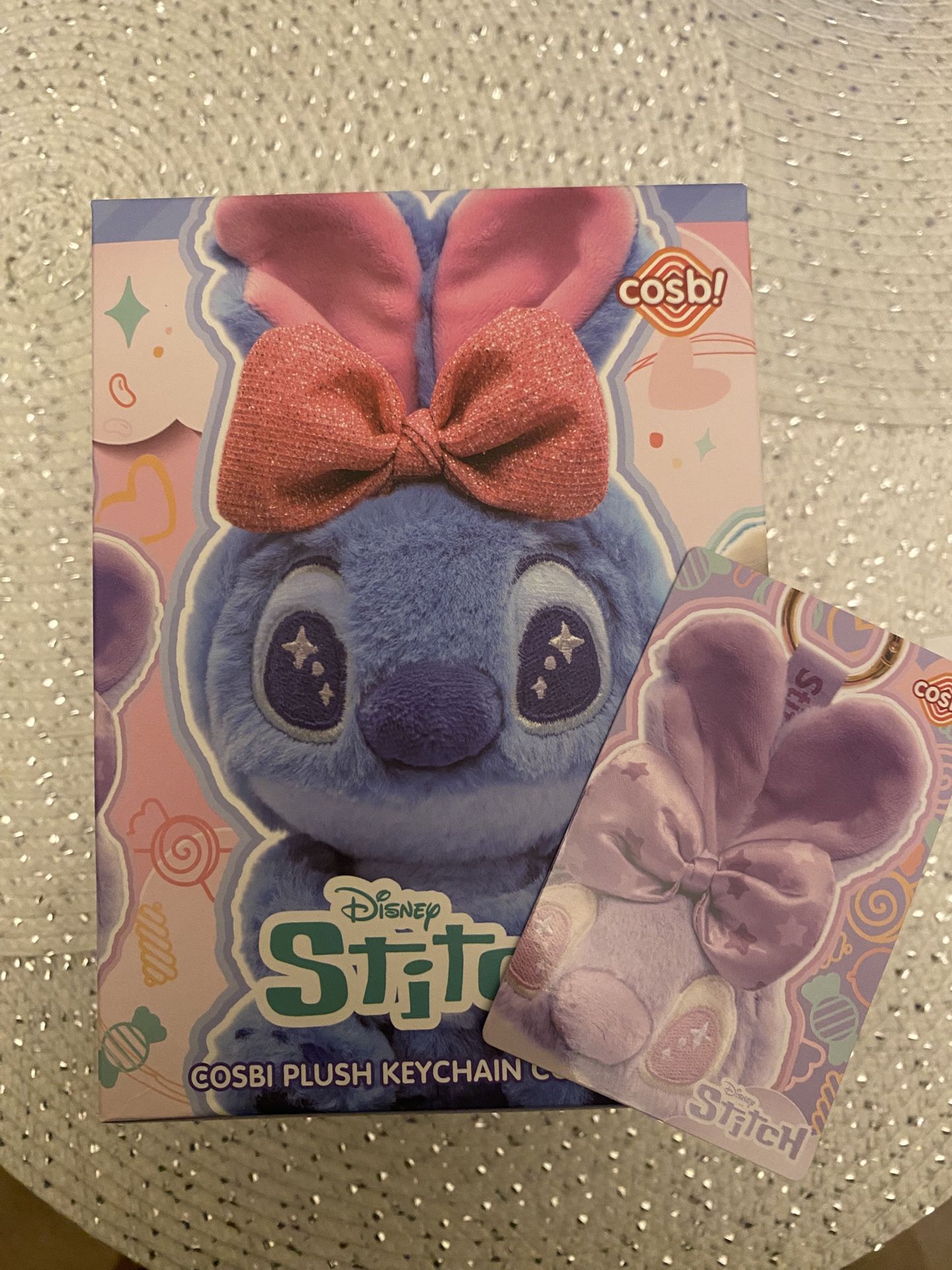 Stitch Plush Keychain Grape