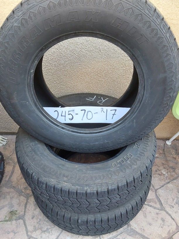 3 Tires 245. 70 R17