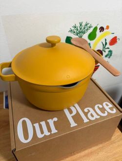 Our Place 5.5 Qt Ceramic Nonstick Perfect Pot An 8-in-1 family-sized, stovetop-t