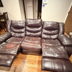 Ashley’s Leather Couch 