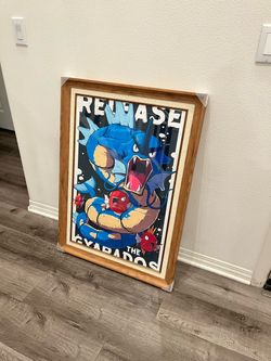 Brand New Pokemon Gyarados Large Luxury Wall Art