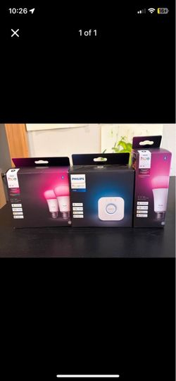Philips Hue Smart Lighting Bundle: Bridge, 2-Pack 60W Bulbs, and 100W Bulb