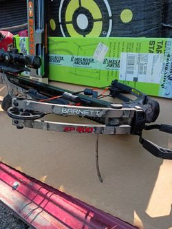 BARNETT XP 400 WITH CCD AND QUICK ADJUST STOCK, 24IN SPEED BAG WITH STAND AND A BOX OF BOLTS