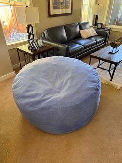 Large Bean Bag Chair Light Blue