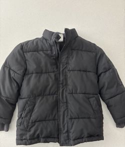 BOYS CRAZY EIGHT SM 5/6 PUFFER JACKET BLACK 