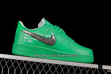 Nike Air Force Low Off-White Light Green Spark shipping available shoes for  Sale in Lincoln Acres, CA - OfferUp