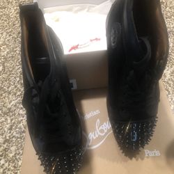 Christian Louboutin Men’s Flat Suede Sneakers 