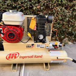 Ingersoll-Rand SS3J5.5GH-WB 5.5 Horsepower 8 Gallon Oiled Gas Twin Pontoon Compressor
