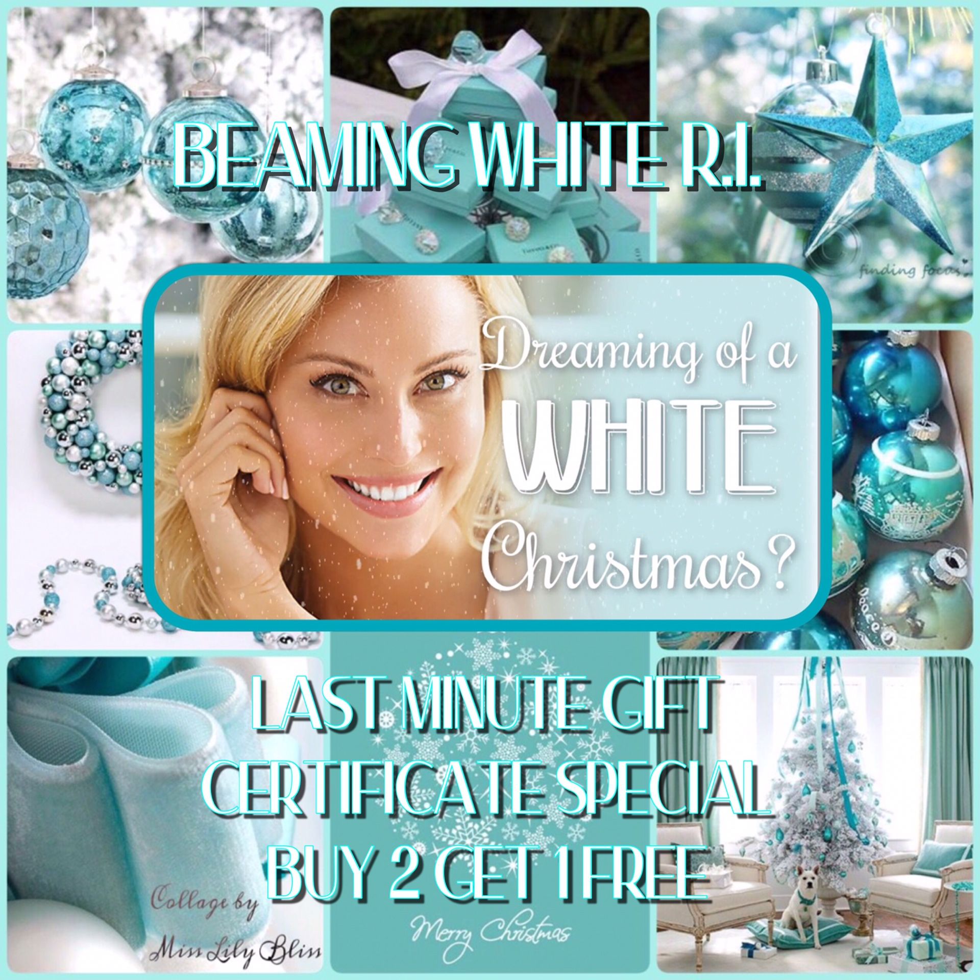BEAMING WHITE R.I. HOLIDAY GIFT CERTIFICATES