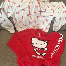 Hello Kitty Sweatshirt Size Medium And Xs