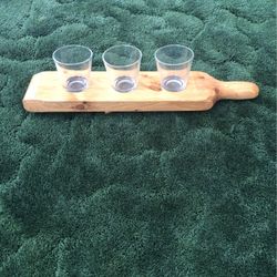 Wooden Beer Tasting Board Sampler