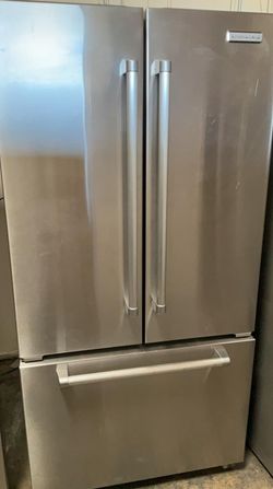 Kitchen Aid 3 Door Stainless Steel Fridge
