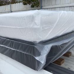 **NEW MATTRESS - MEMORY FOAM! COLCHON NUEVO - FREE DELIVERY/ ENTREGA GRATIS!** Cama Bed Box Spring