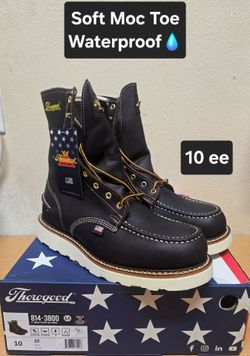 Thorogood Work Boots sz10ee SOFT MOC TOE