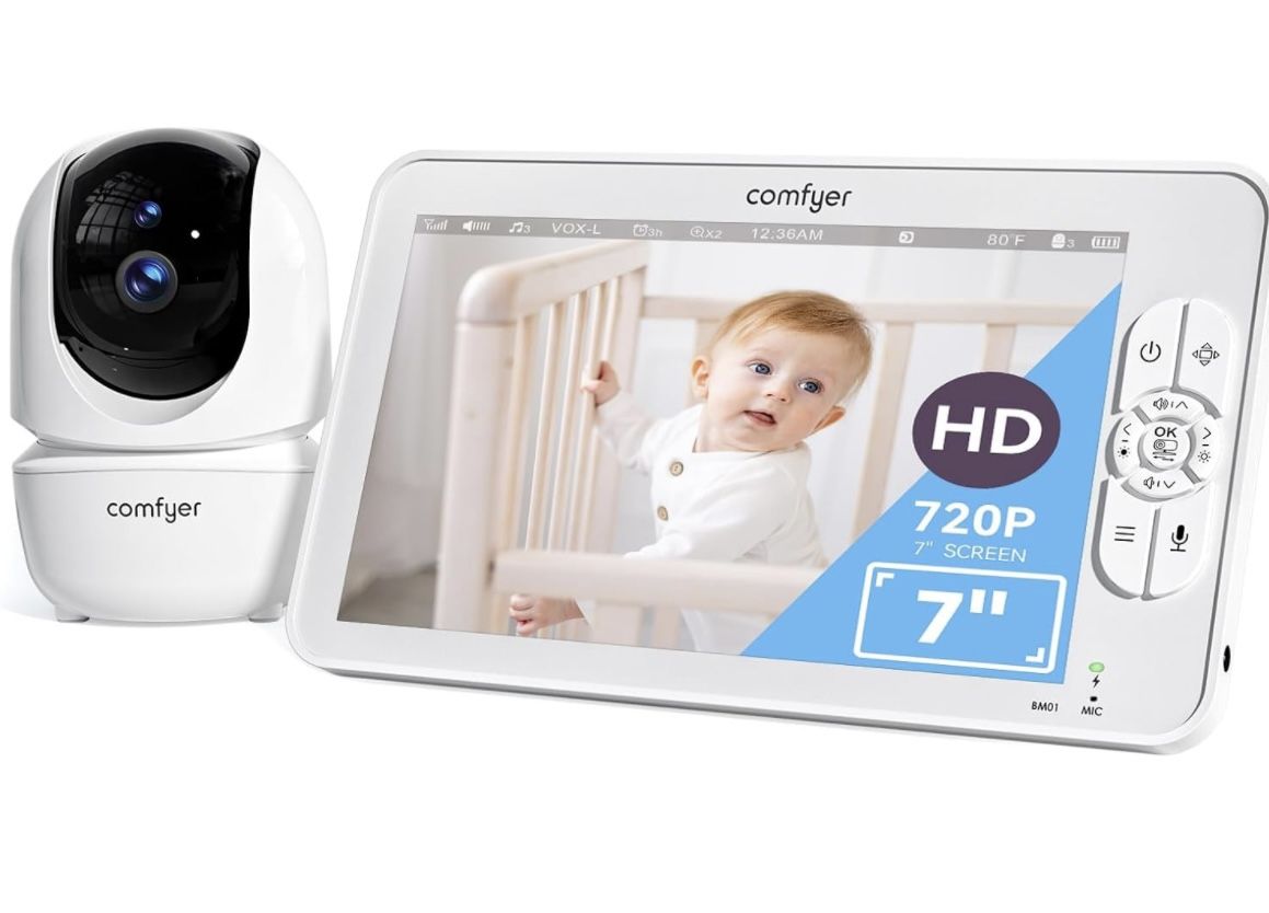 Comfyer Baby Monitor With Camera & Audio