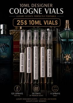 LUXURY DESIGNER VIALS 25$