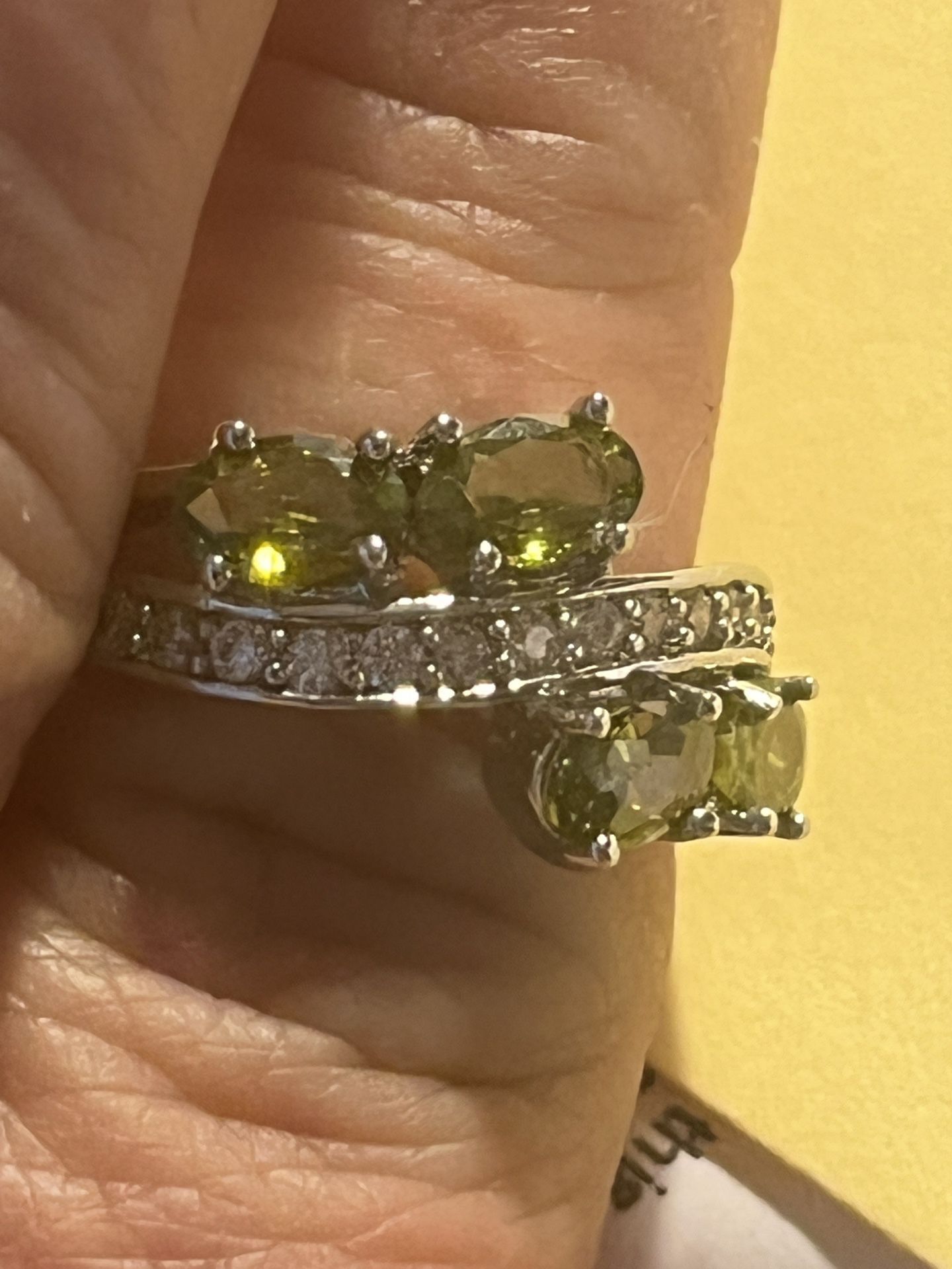 Beautiful Birthstone Ring For August Peridot,All Products : American Fashion Style Bags On Sale
