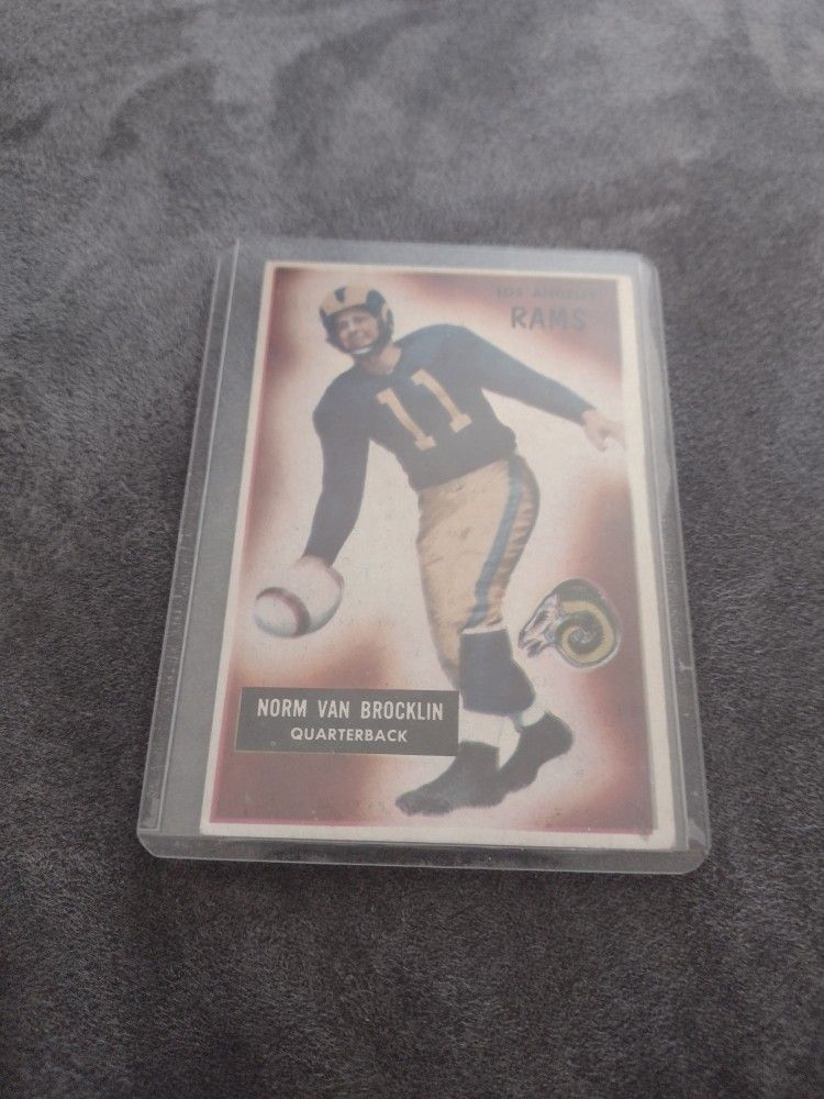 Baseball Bowman Norm Van Brocklin Rams. Cash Porch Pickup Redmond