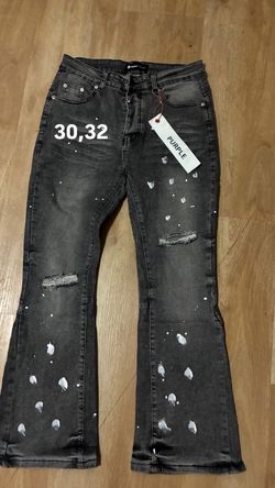 Purple jeans