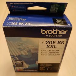 Brother Ink Cartridge LC20E BK XXL