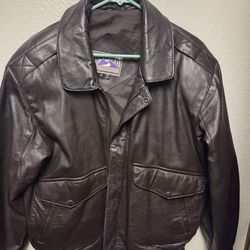 William Barry Vintage 90's Quilted Watershed Leather Jacket made in india size M