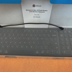 iClever GKA2-01B Windows & Mac OS Dual System 2.4G Wireless Keyboard