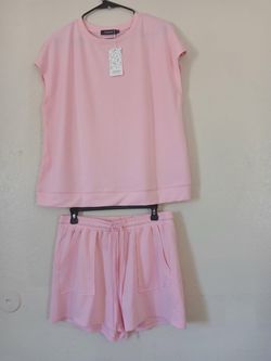 Set de 2 piezas short y blusa size L