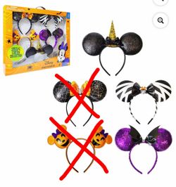 Disney Halloween Ears Deluxe Headbands