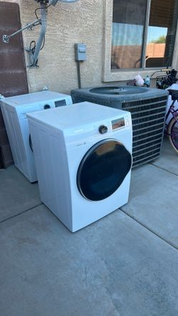 Washer and dryer stackable electric