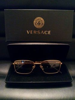 Versace All Gold Glasses (No Prescription) 100% Authentic