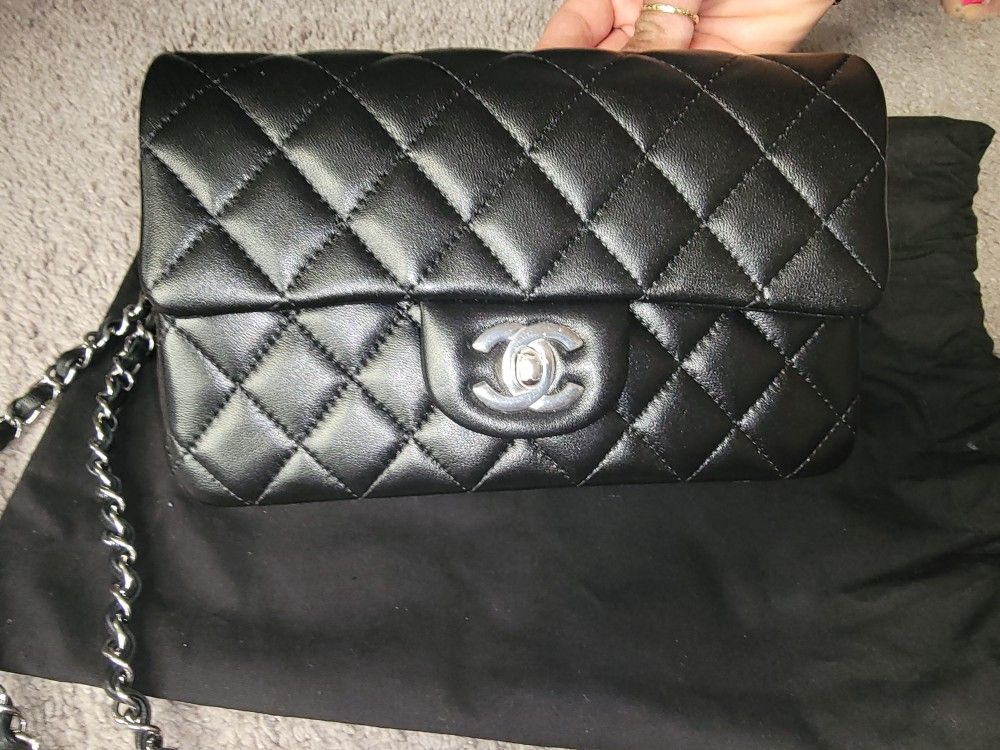 Authentic Chanel mini flap bag.