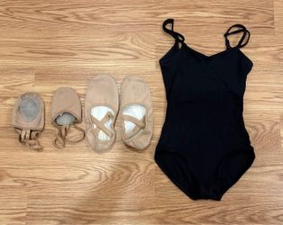 Ballet Dance Set – Shoes size 8.5-9 and Leotard size s
