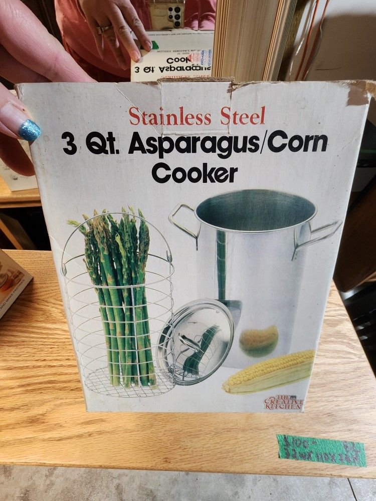 Stainless Steel 3 Qt. Asparagus/Corn Cooker