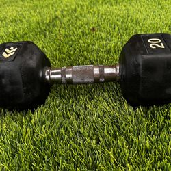 20 lb BLACK DUMBBELL