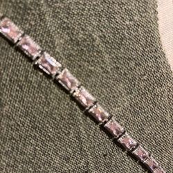 Sterling silver tennis bracelet
